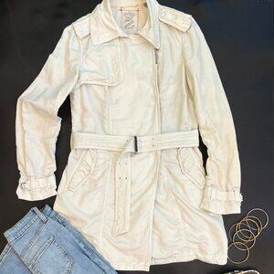 SocalUSA Brand Lightweight Belted Trench Coat - Size Med